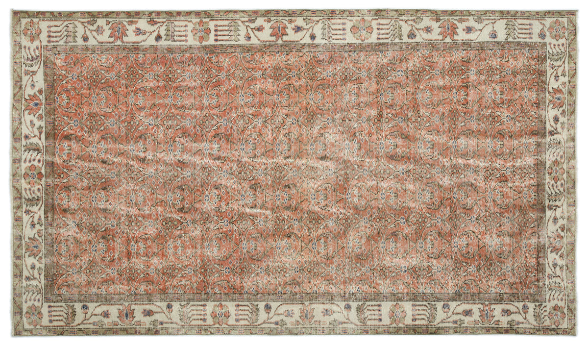 Naturel Over Dyed Vintage Rug 5&#39;7&#39;&#39; x 9&#39;5&#39;&#39; ft 169 x 288 cm
