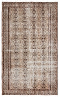 Naturel Over Dyed Vintage Rug 4'12'' x 8'4'' ft 152 x 254 cm