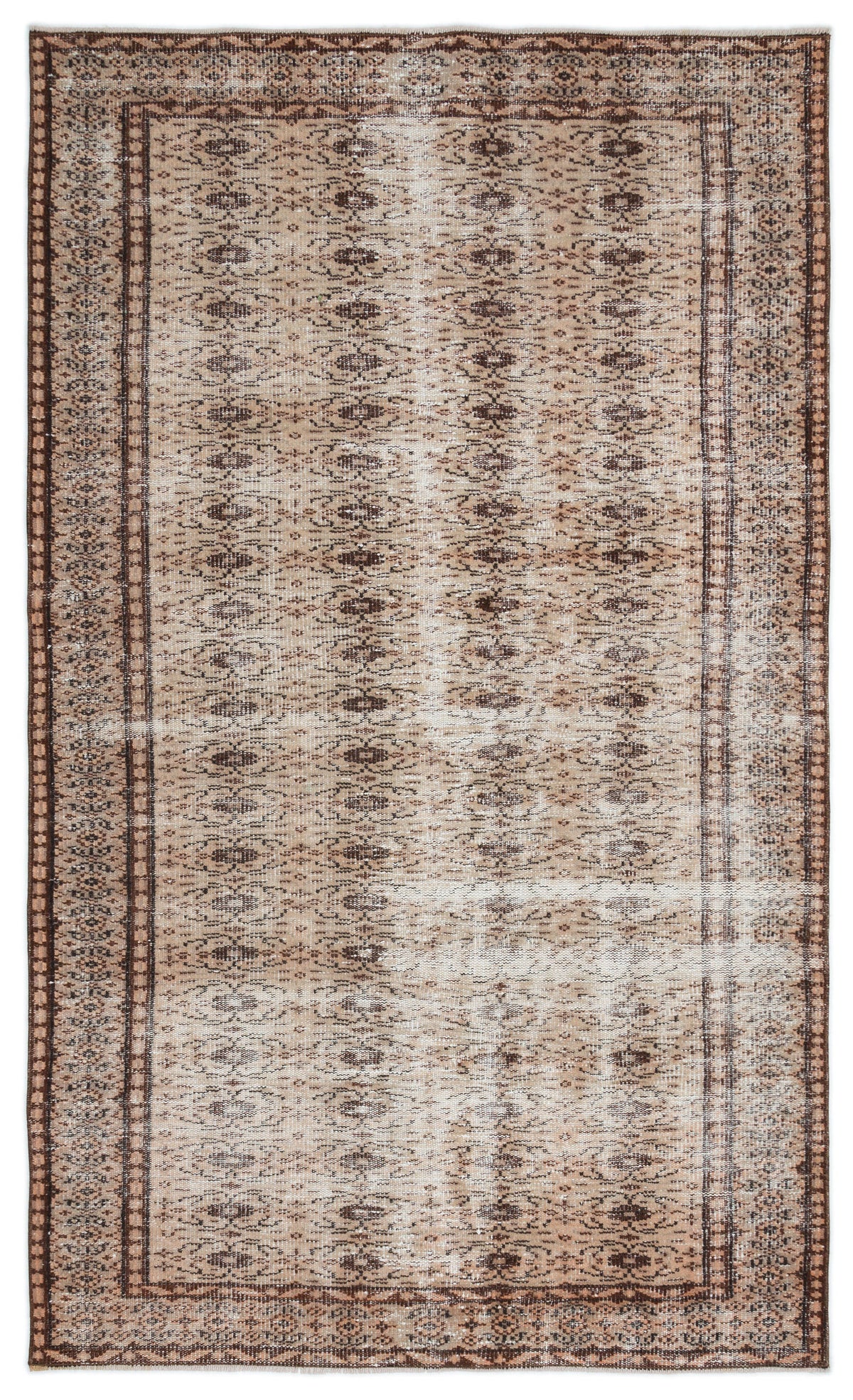 Naturel Over Dyed Vintage Rug 4&#39;12&#39;&#39; x 8&#39;4&#39;&#39; ft 152 x 254 cm