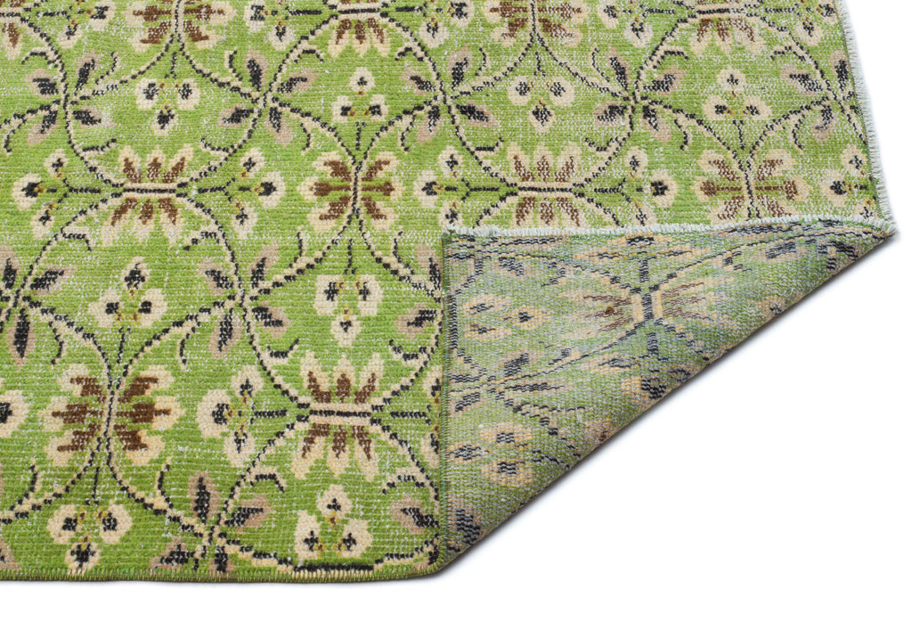 Naturel Over Dyed Vintage Rug 5'1'' x 8'5'' ft 155 x 257 cm