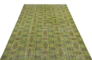 Naturel Over Dyed Vintage Rug 5'1'' x 8'5'' ft 155 x 257 cm