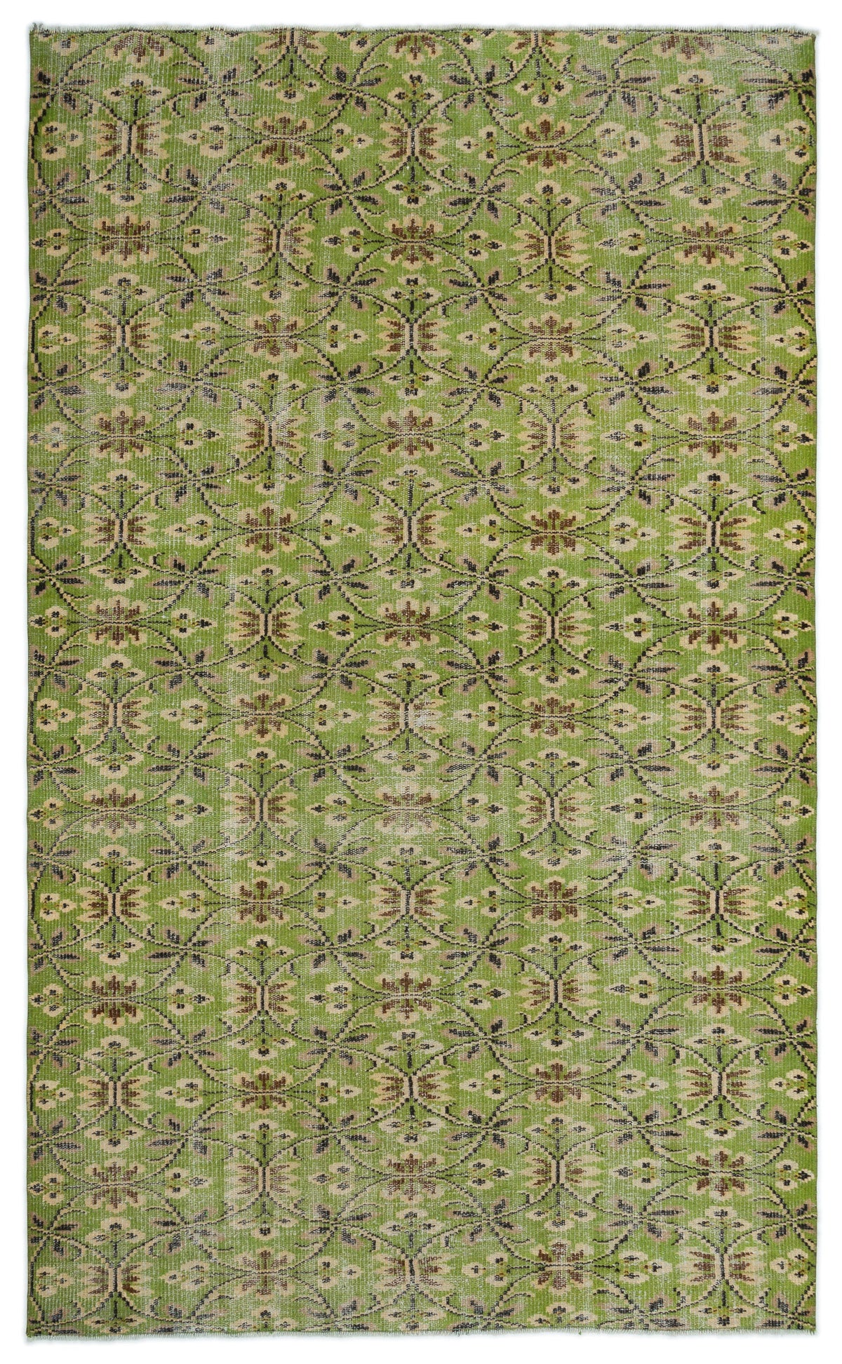 Naturel Over Dyed Vintage Rug 5&#39;1&#39;&#39; x 8&#39;5&#39;&#39; ft 155 x 257 cm