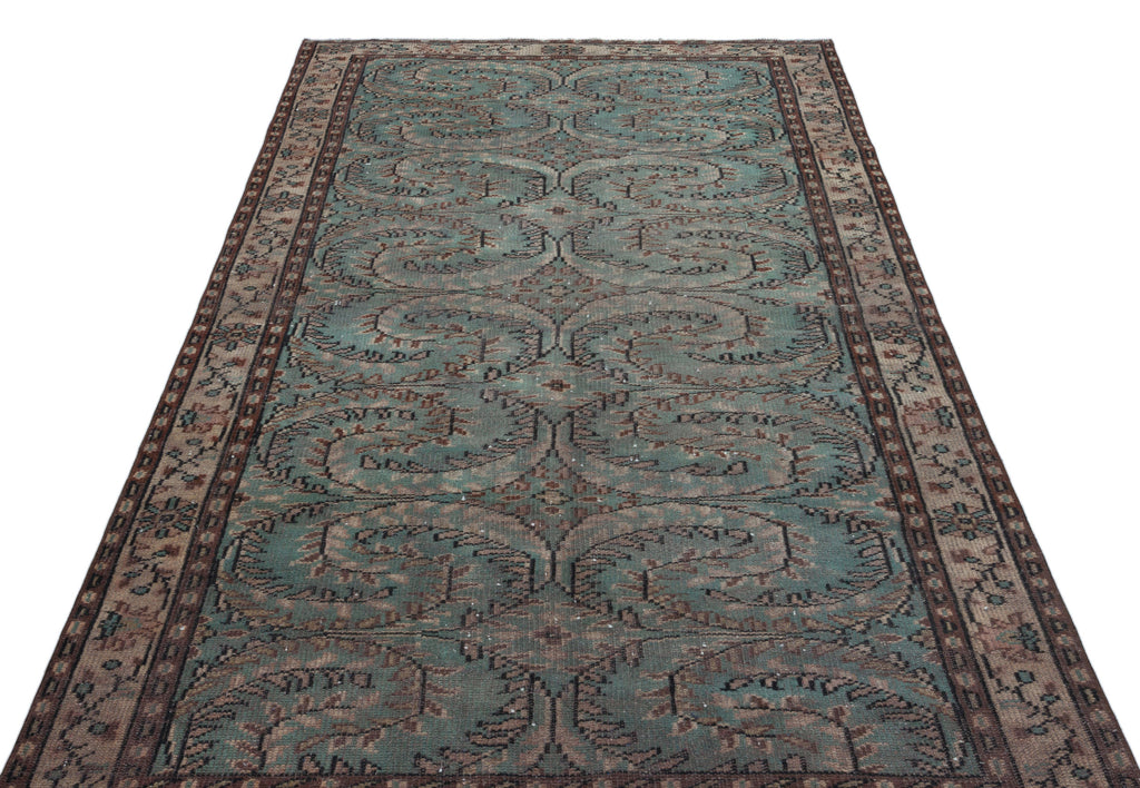 Retro Over Dyed Vintage Rug 5'1'' x 8'10'' ft 154 x 270 cm