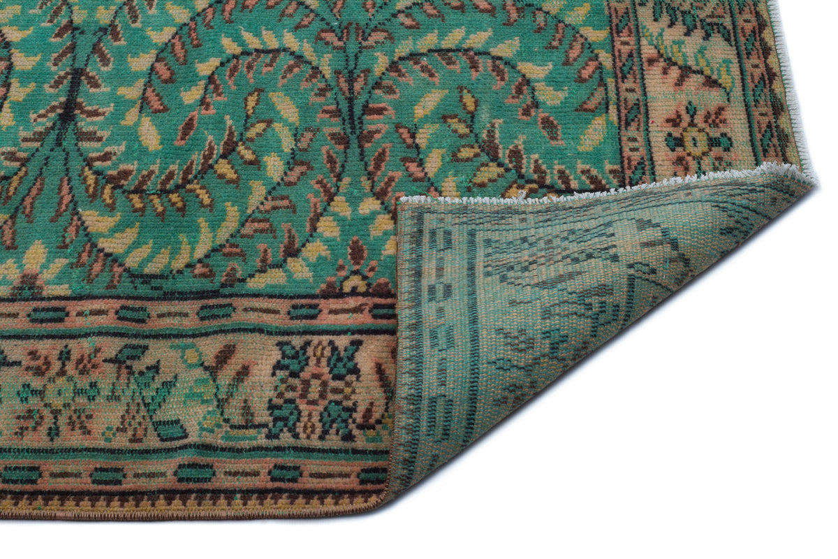 Retro Over Dyed Vintage Rug 5&#39;9&#39;&#39; x 8&#39;12&#39;&#39; ft 175 x 274 cm