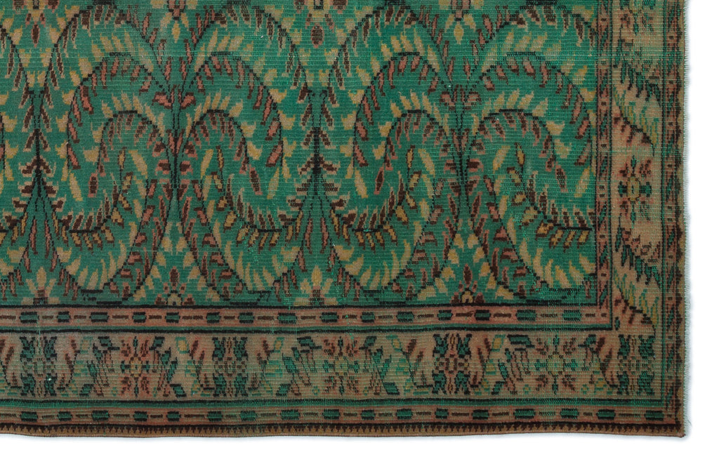 Retro Over Dyed Vintage Rug 5'9'' x 8'12'' ft 175 x 274 cm