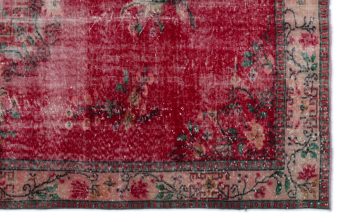 Naturel Over Dyed Vintage Rug 5&#39;10&#39;&#39; x 9&#39;3&#39;&#39; ft 178 x 281 cm