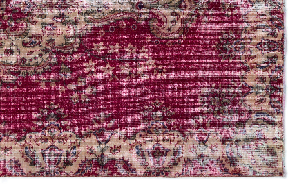 Naturel Over Dyed Vintage Rug 5'0'' x 8'3'' ft 153 x 251 cm