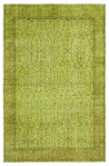 Green Over Dyed Vintage Rug 5'3'' x 8'0'' ft 159 x 245 cm