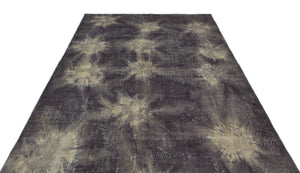 Retro Over Dyed Vintage Rug 6'7'' x 10'0'' ft 200 x 305 cm