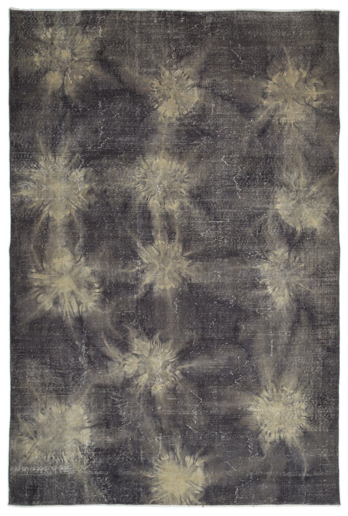 Retro Over Dyed Vintage Rug 6&#39;7&#39;&#39; x 10&#39;0&#39;&#39; ft 200 x 305 cm
