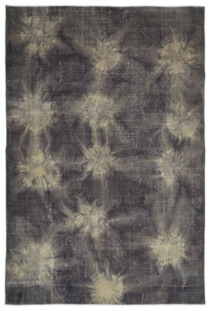 Retro Over Dyed Vintage Rug 6'7'' x 10'0'' ft 200 x 305 cm