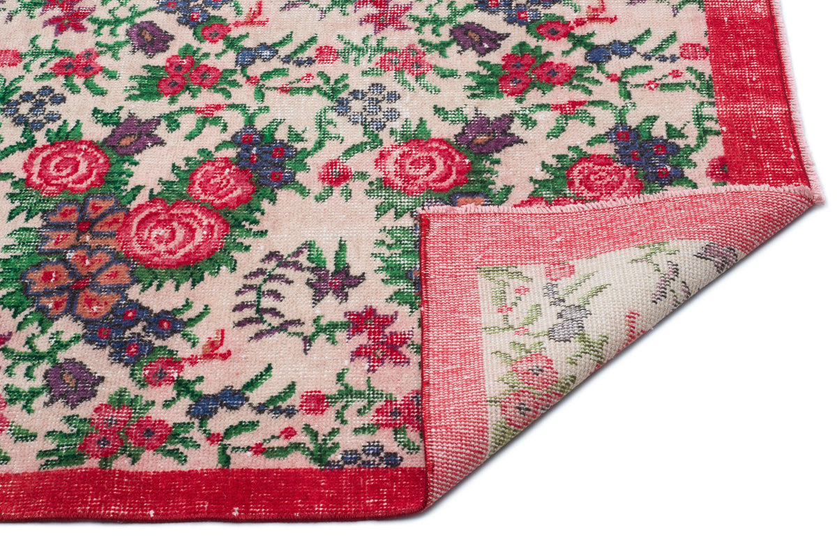 Retro Over Dyed Vintage Rug 5&#39;5&#39;&#39; x 9&#39;1&#39;&#39; ft 165 x 278 cm