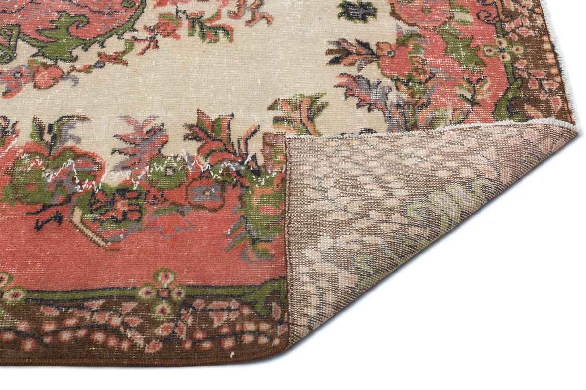 Retro Over Dyed Vintage Rug 5&#39;5&#39;&#39; x 8&#39;3&#39;&#39; ft 164 x 252 cm