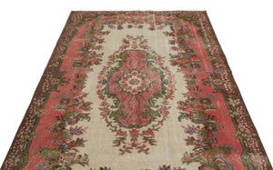 Retro Over Dyed Vintage Rug 5'5'' x 8'3'' ft 164 x 252 cm