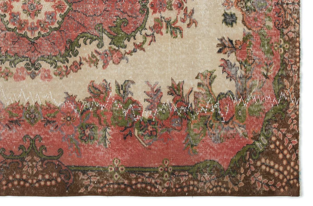 Retro Over Dyed Vintage Rug 5&#39;5&#39;&#39; x 8&#39;3&#39;&#39; ft 164 x 252 cm