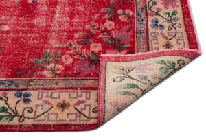 Naturel Over Dyed Vintage Rug 5'10'' x 9'2'' ft 177 x 280 cm