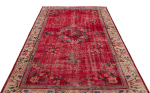 Naturel Over Dyed Vintage Rug 5'10'' x 9'2'' ft 177 x 280 cm