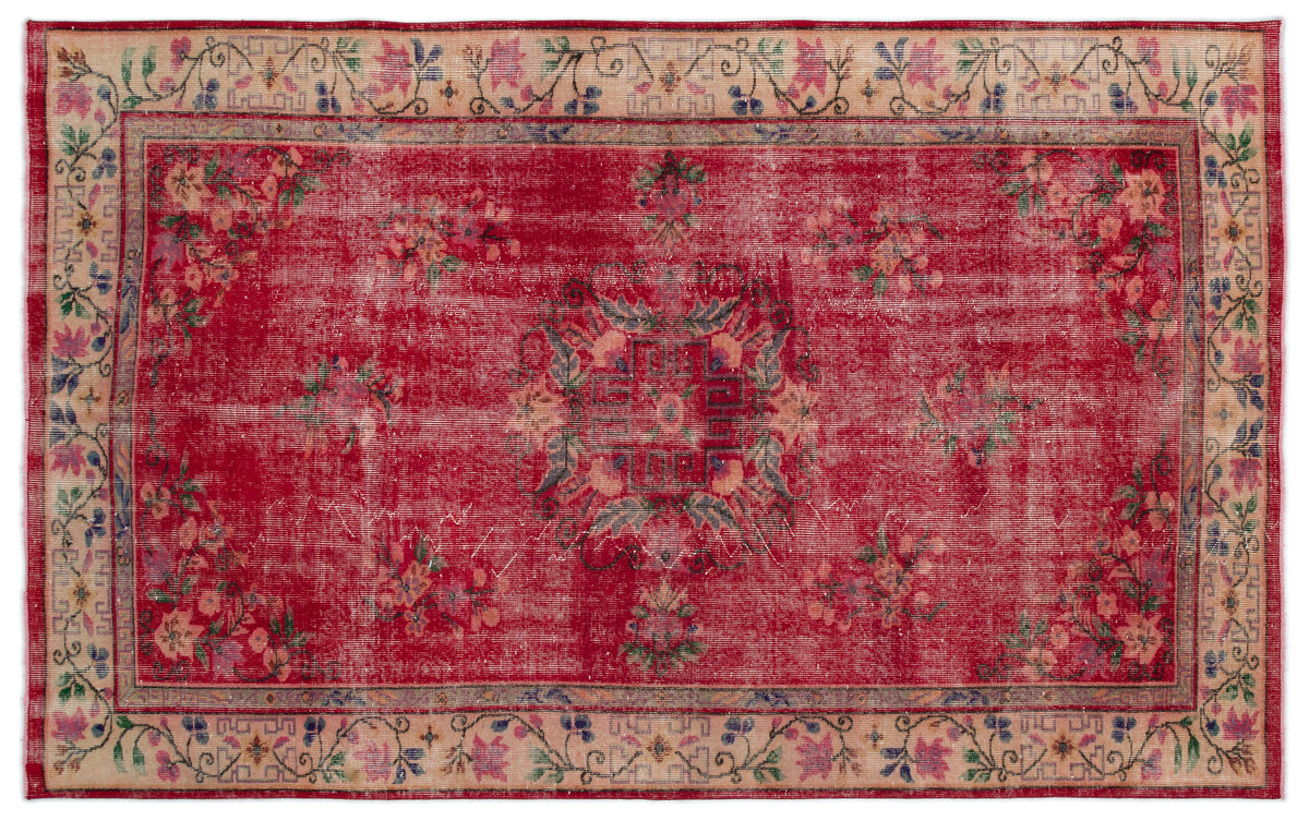 Naturel Over Dyed Vintage Rug 5&#39;10&#39;&#39; x 9&#39;2&#39;&#39; ft 177 x 280 cm