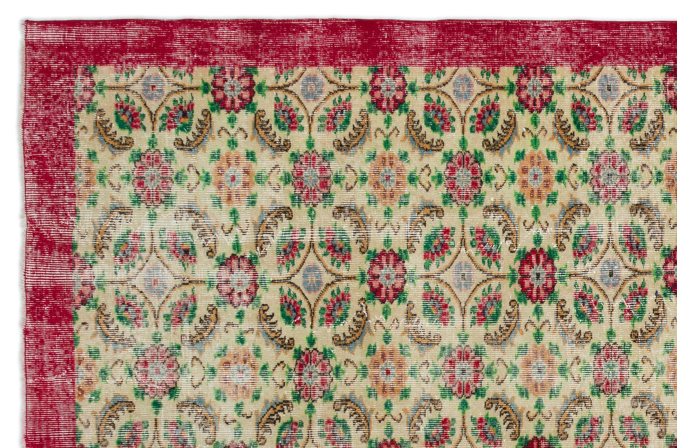 Naturel Over Dyed Vintage Rug 6'9'' x 10'5'' ft 207 x 317 cm