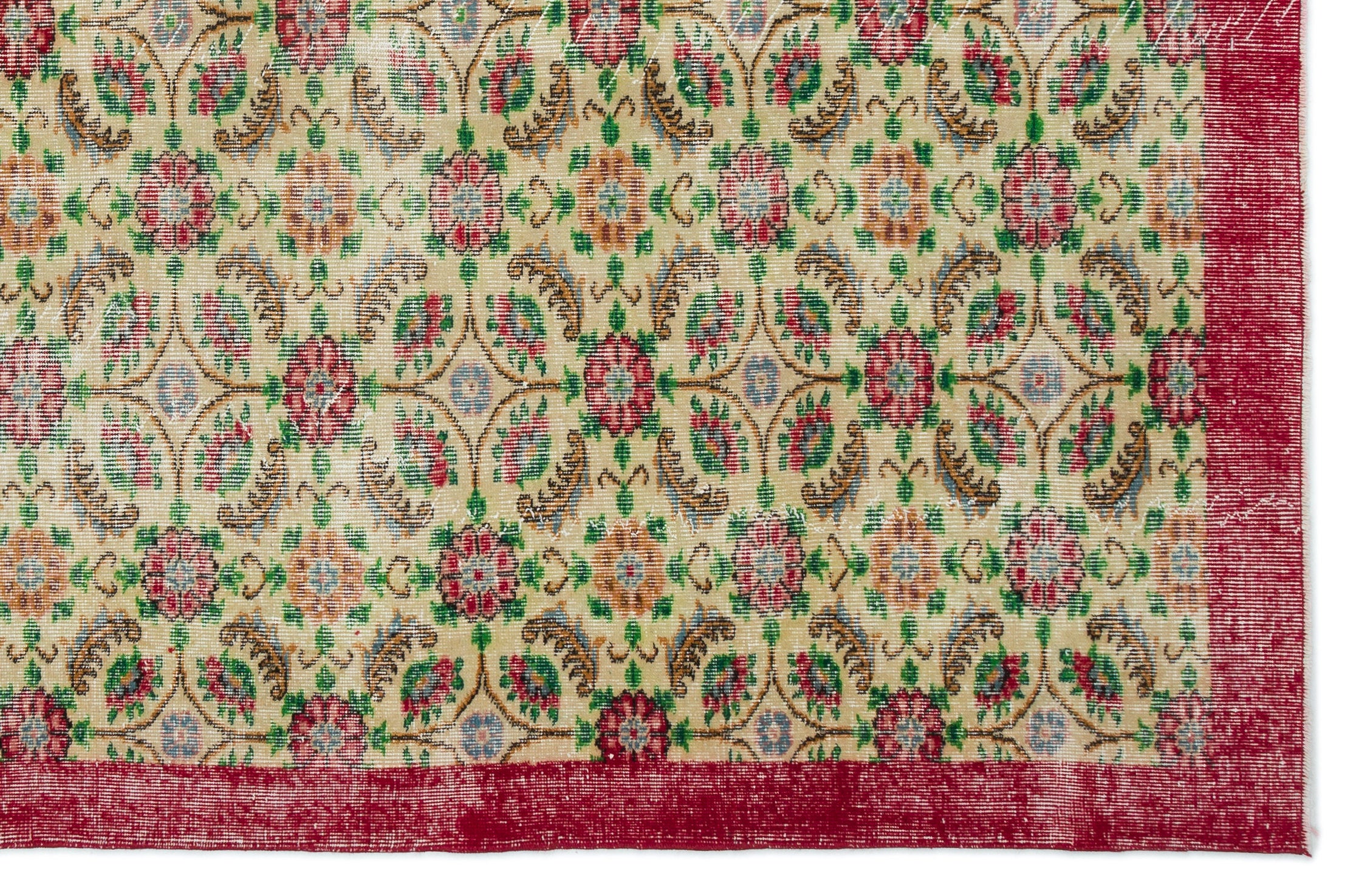 Naturel Over Dyed Vintage Rug 6'9'' x 10'5'' ft 207 x 317 cm