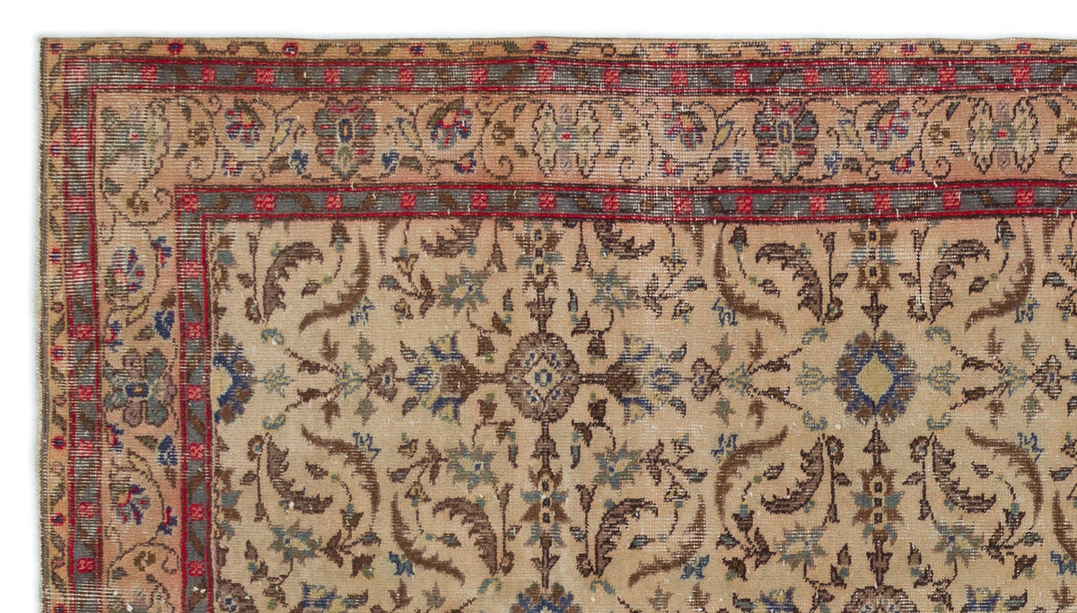 Naturel Over Dyed Vintage Rug 4&#39;11&#39;&#39; x 8&#39;10&#39;&#39; ft 150 x 268 cm