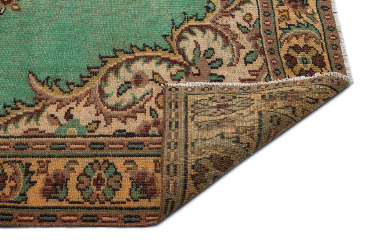 Retro Over Dyed Vintage Rug 5&#39;8&#39;&#39; x 9&#39;11&#39;&#39; ft 173 x 303 cm