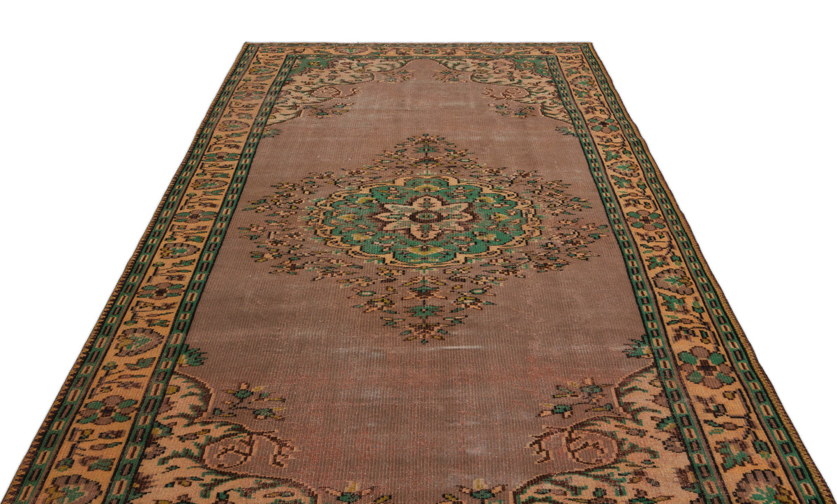 Naturel Over Dyed Vintage Rug 5&#39;11&#39;&#39; x 10&#39;4&#39;&#39; ft 181 x 316 cm