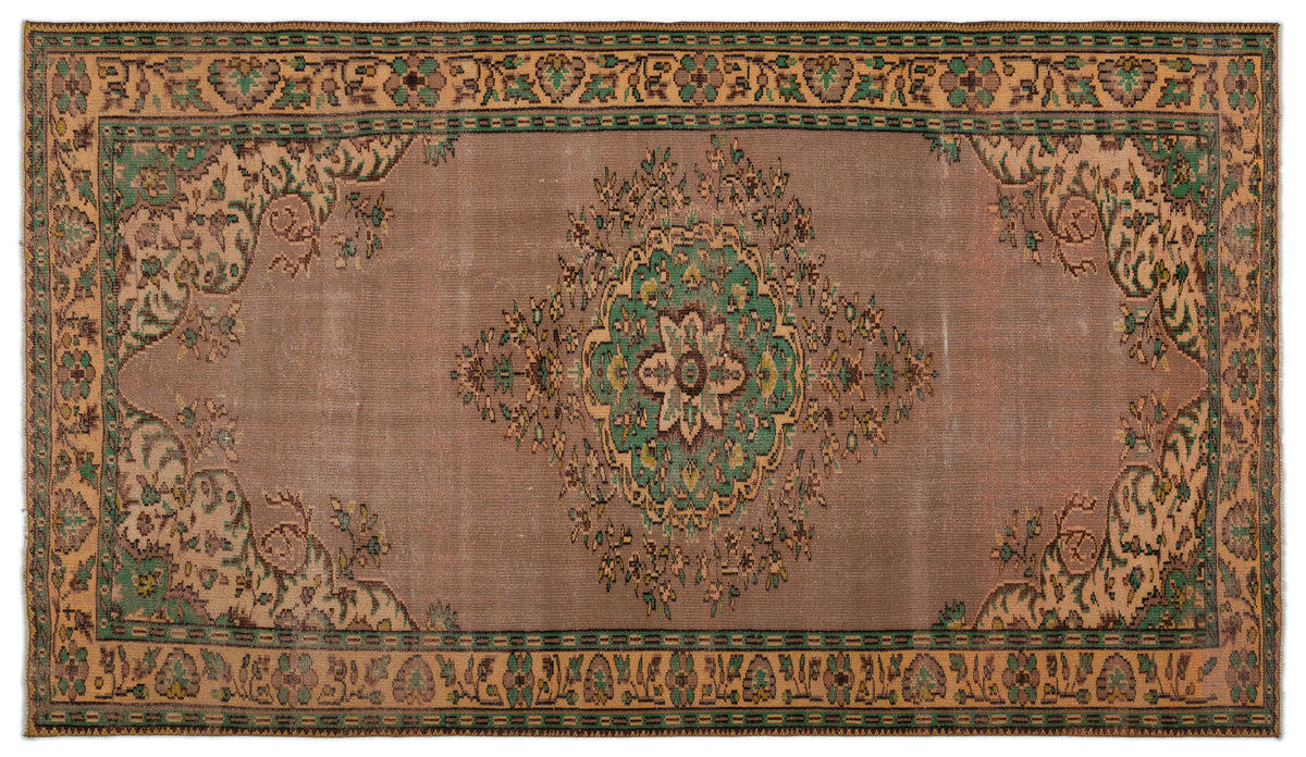 Naturel Over Dyed Vintage Rug 5&#39;11&#39;&#39; x 10&#39;4&#39;&#39; ft 181 x 316 cm