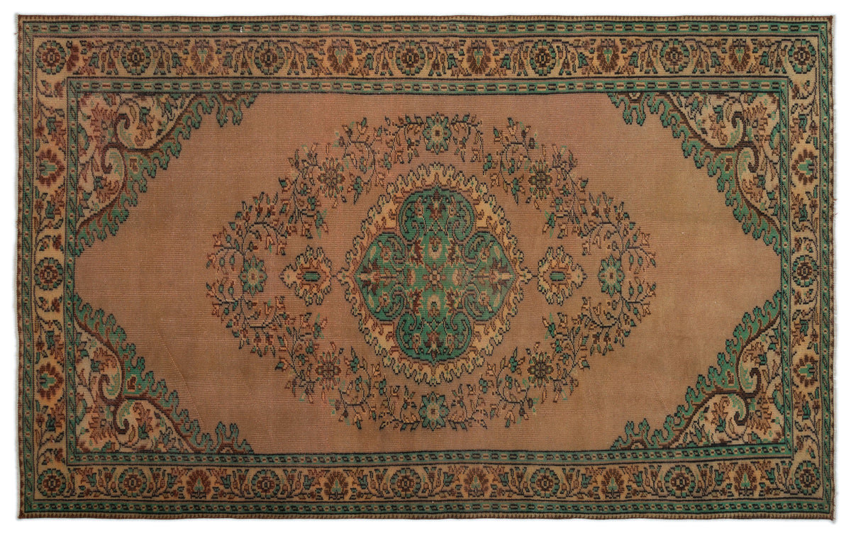 Naturel Over Dyed Vintage Rug 5&#39;9&#39;&#39; x 9&#39;5&#39;&#39; ft 176 x 288 cm