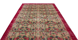 Naturel Over Dyed Vintage Rug 7'1'' x 10'2'' ft 216 x 310 cm