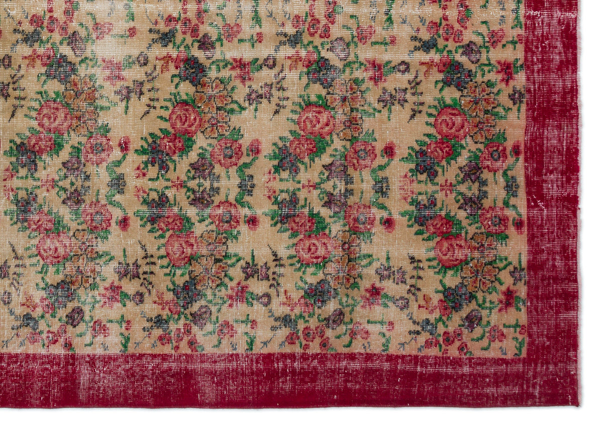 Naturel Over Dyed Vintage Rug 7&#39;1&#39;&#39; x 10&#39;2&#39;&#39; ft 216 x 310 cm