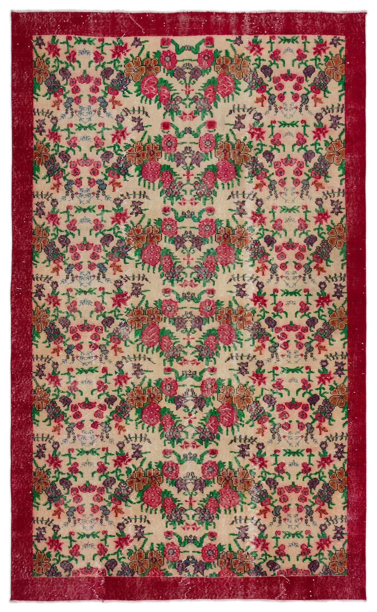 Naturel Over Dyed Vintage Rug 5&#39;9&#39;&#39; x 9&#39;6&#39;&#39; ft 175 x 290 cm