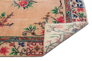 Naturel Over Dyed Vintage Rug 4'12'' x 8'7'' ft 152 x 261 cm