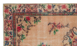 Naturel Over Dyed Vintage Rug 4'12'' x 8'7'' ft 152 x 261 cm