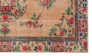 Naturel Over Dyed Vintage Rug 4'12'' x 8'7'' ft 152 x 261 cm