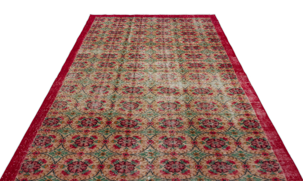 Naturel Over Dyed Vintage Rug 6'0'' x 9'8'' ft 184 x 295 cm