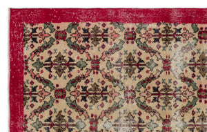 Naturel Over Dyed Vintage Rug 5'3'' x 8'6'' ft 160 x 260 cm