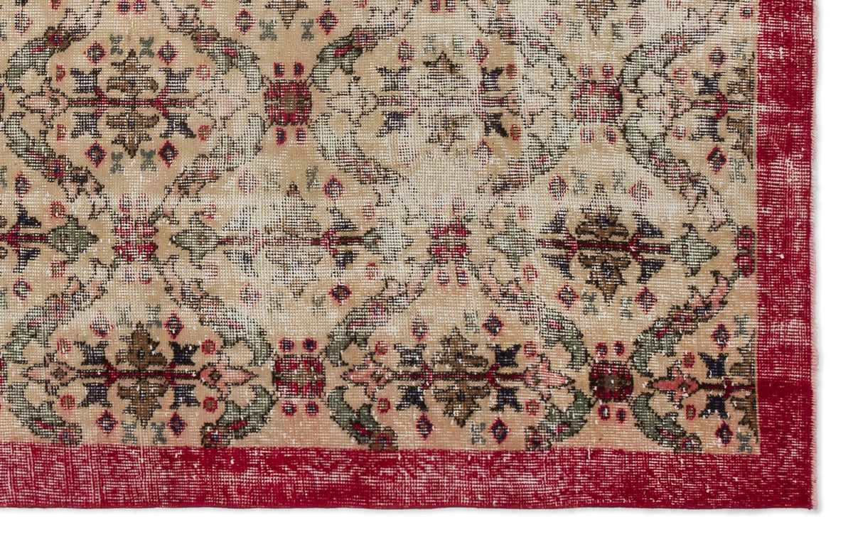 Naturel Over Dyed Vintage Rug 5&#39;3&#39;&#39; x 8&#39;6&#39;&#39; ft 160 x 260 cm
