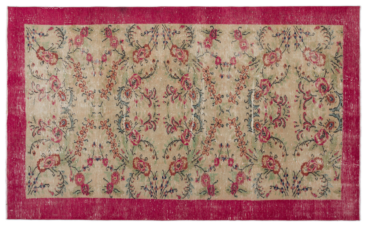 Naturel Over Dyed Vintage Rug 5&#39;9&#39;&#39; x 9&#39;3&#39;&#39; ft 174 x 282 cm