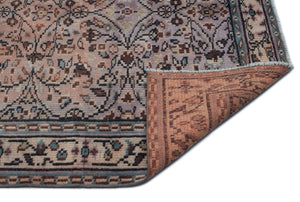 Naturel Over Dyed Vintage Rug 4'8'' x 7'7'' ft 141 x 232 cm