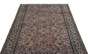 Naturel Over Dyed Vintage Rug 4'8'' x 7'7'' ft 141 x 232 cm
