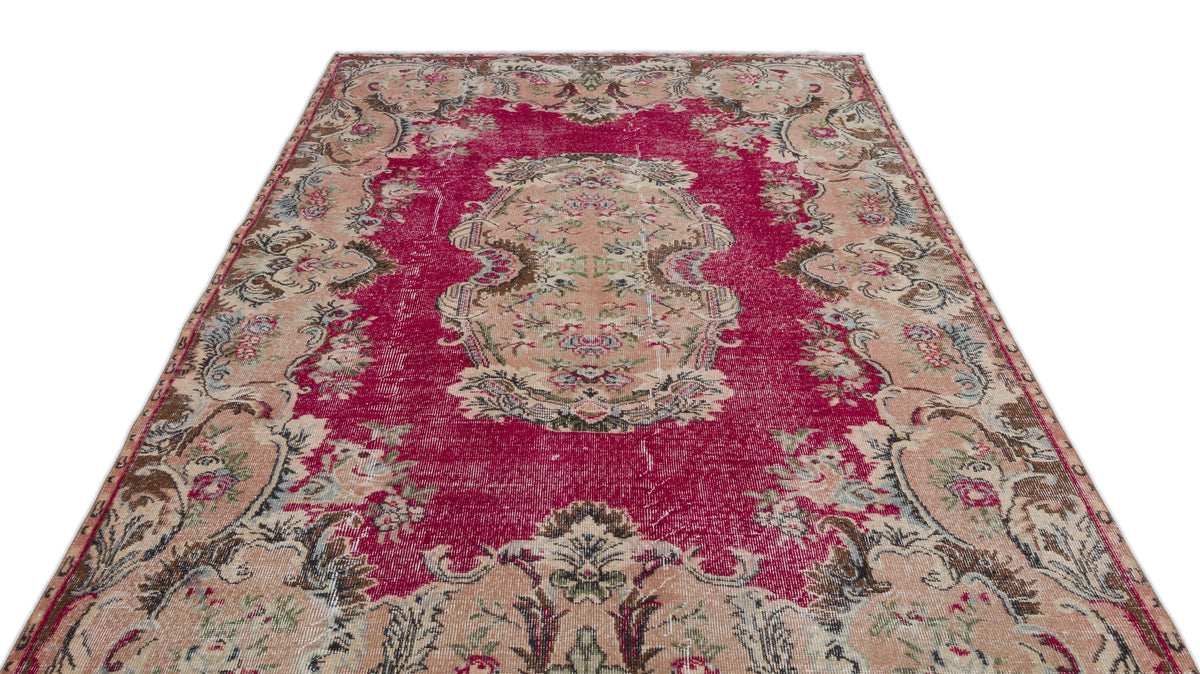 Retro Over Dyed Vintage Rug 6&#39;2&#39;&#39; x 9&#39;7&#39;&#39; ft 188 x 293 cm
