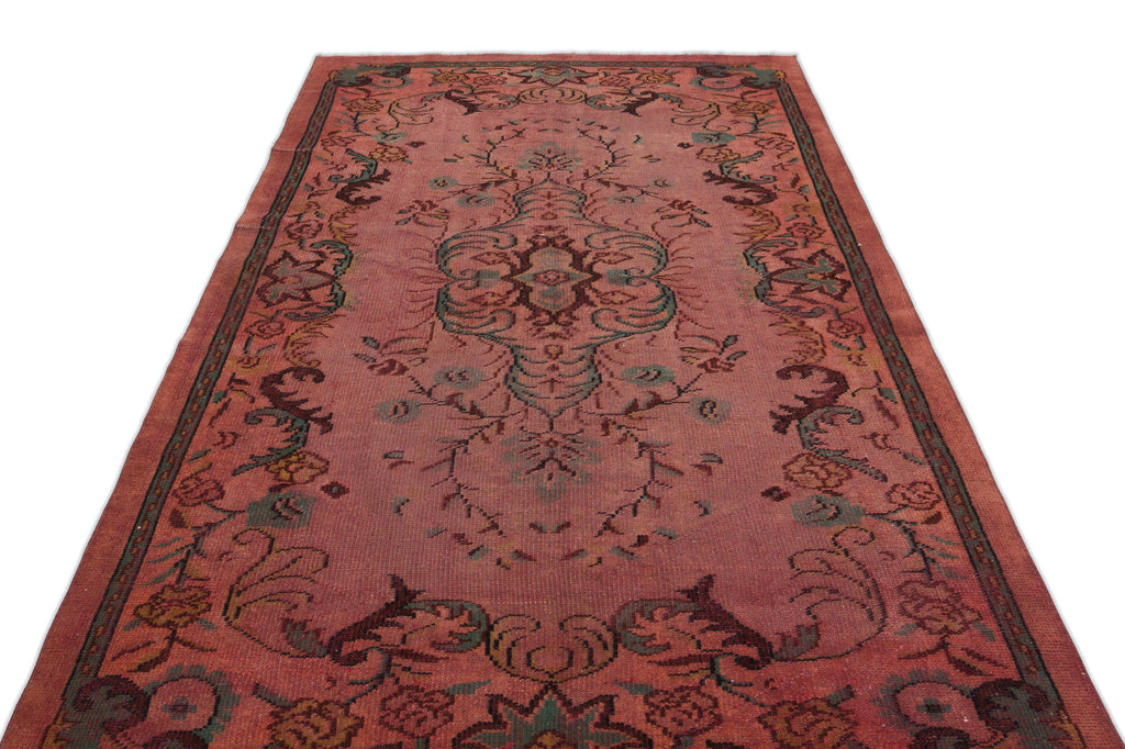 Naturel Over Dyed Vintage Rug 5'3'' x 8'11'' ft 160 x 272 cm