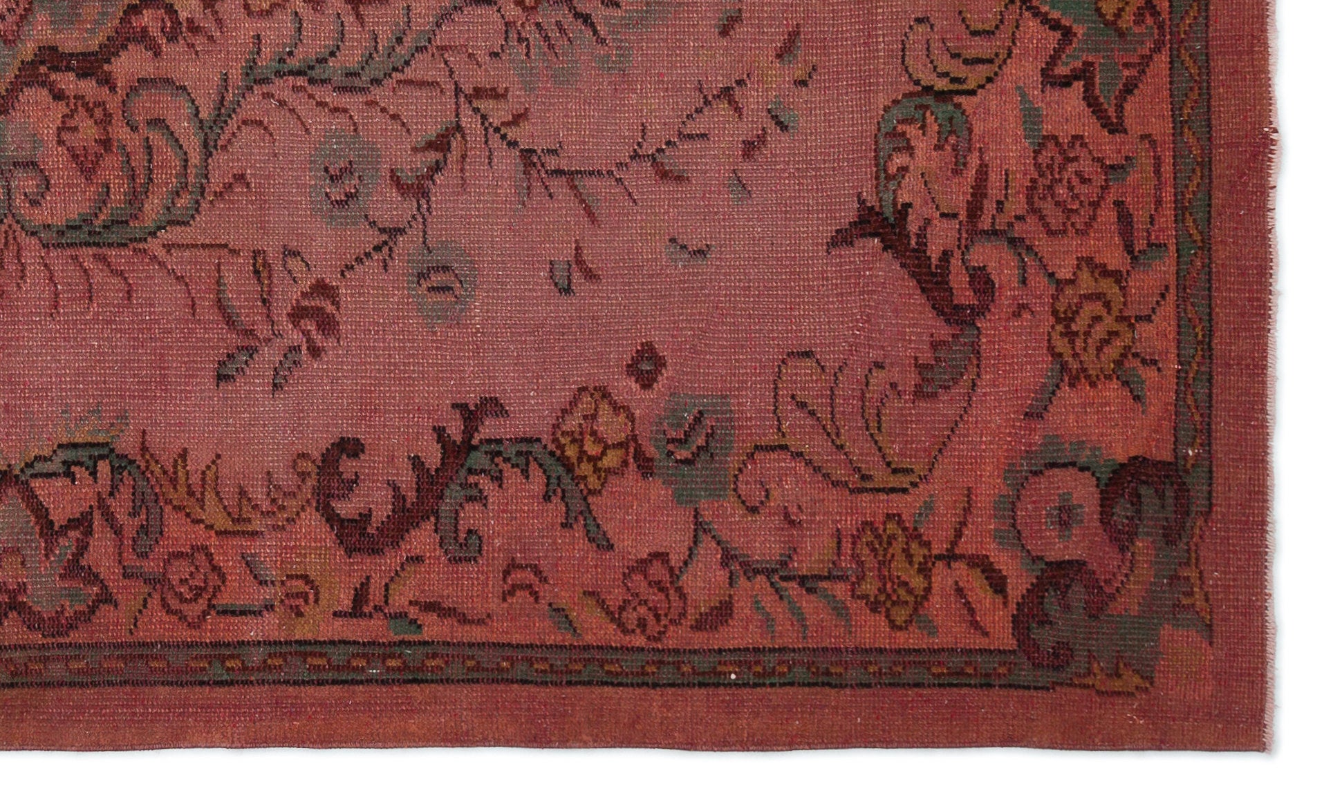 Naturel Over Dyed Vintage Rug 5'3'' x 8'11'' ft 160 x 272 cm