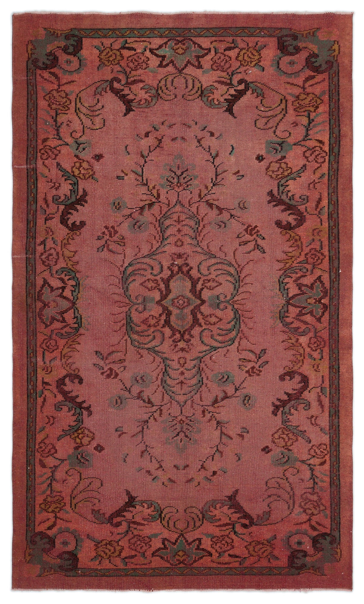 Naturel Over Dyed Vintage Rug 5&#39;3&#39;&#39; x 8&#39;11&#39;&#39; ft 160 x 272 cm