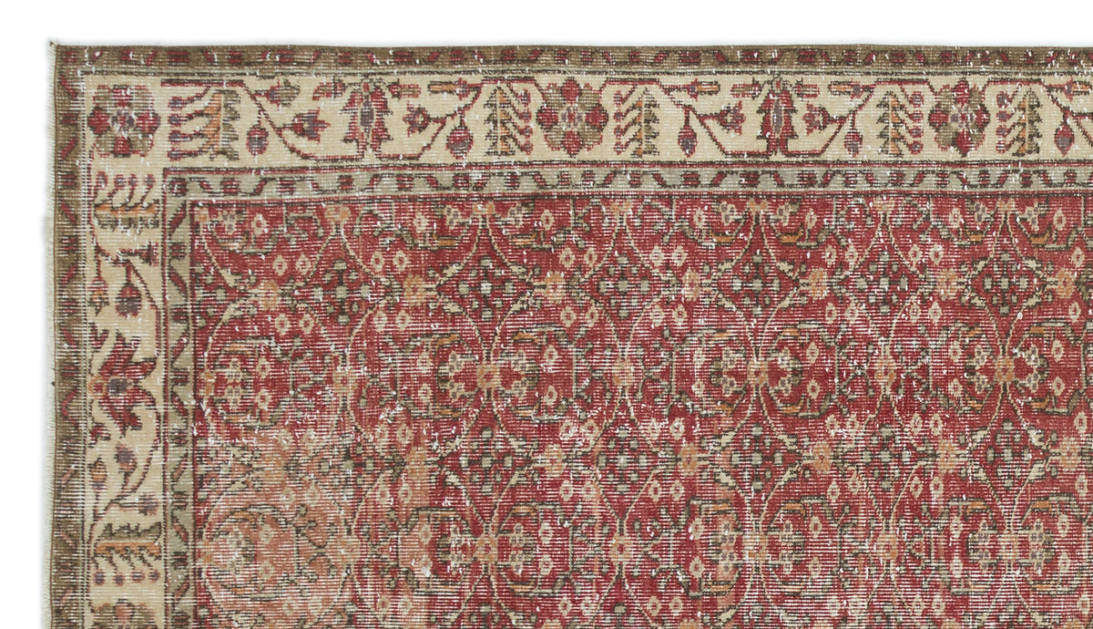 Naturel Over Dyed Vintage Rug 5&#39;1&#39;&#39; x 9&#39;1&#39;&#39; ft 155 x 276 cm