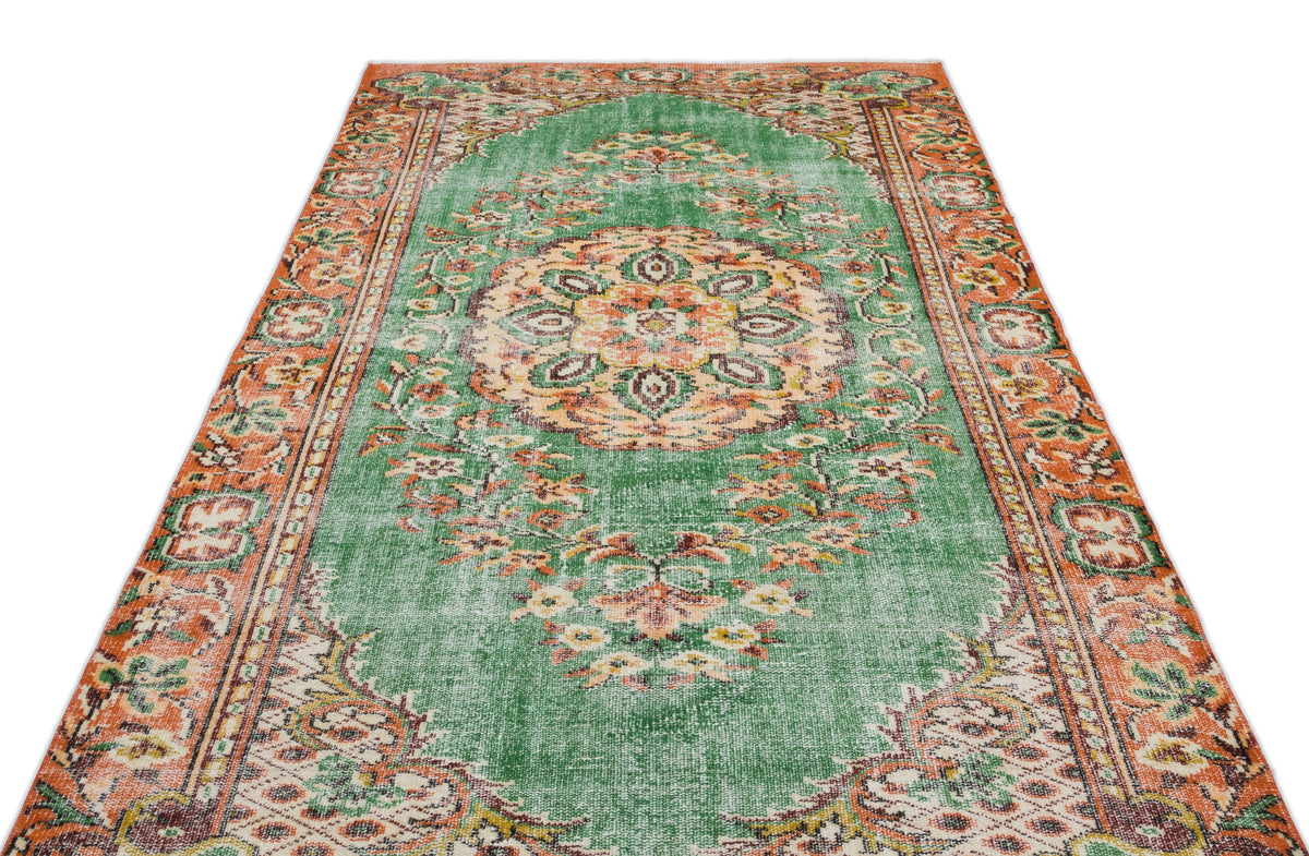 Retro Over Dyed Vintage Rug 5&#39;6&#39;&#39; x 9&#39;7&#39;&#39; ft 167 x 293 cm