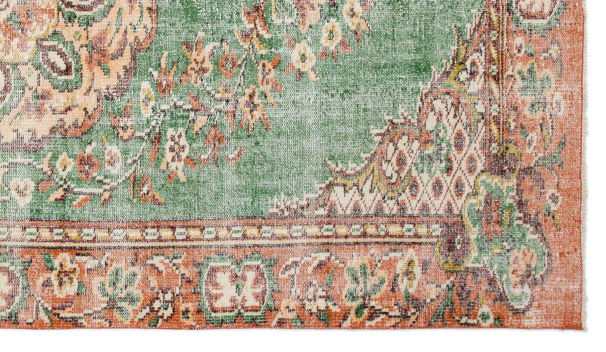 Retro Over Dyed Vintage Rug 5&#39;6&#39;&#39; x 9&#39;7&#39;&#39; ft 167 x 293 cm