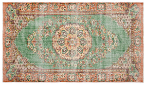 Retro Over Dyed Vintage Rug 5'6'' x 9'7'' ft 167 x 293 cm
