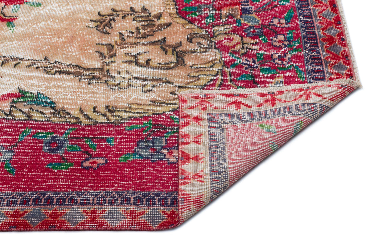 Naturel Over Dyed Vintage Rug 5&#39;4&#39;&#39; x 9&#39;2&#39;&#39; ft 163 x 280 cm